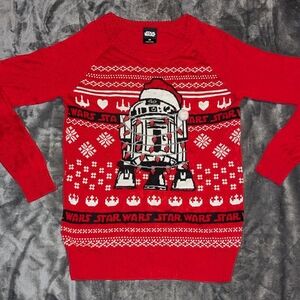 Star Wars Red R2-D2 Holiday Sweater